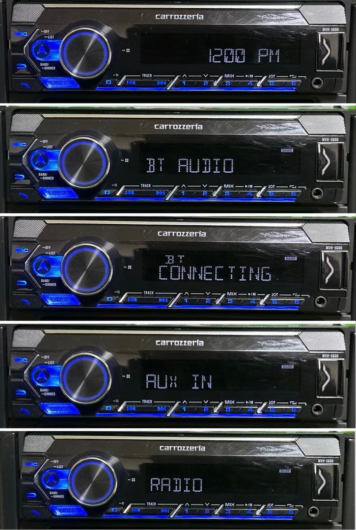 パイオニア MVH-5600 Bluetooth/USB対応 動作確認済み。