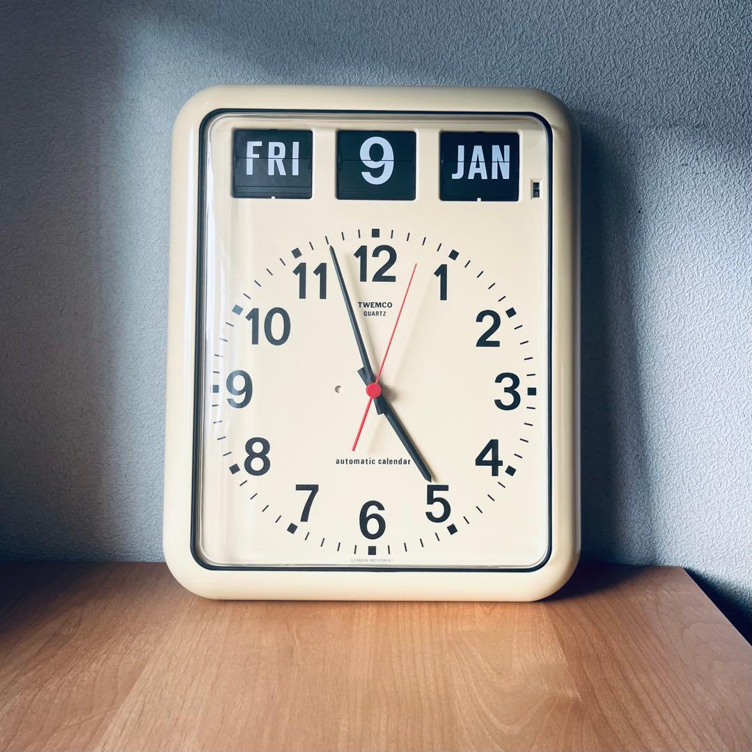 TWEMCO 自動カレンダー クォーツ掛時計　BQ-12