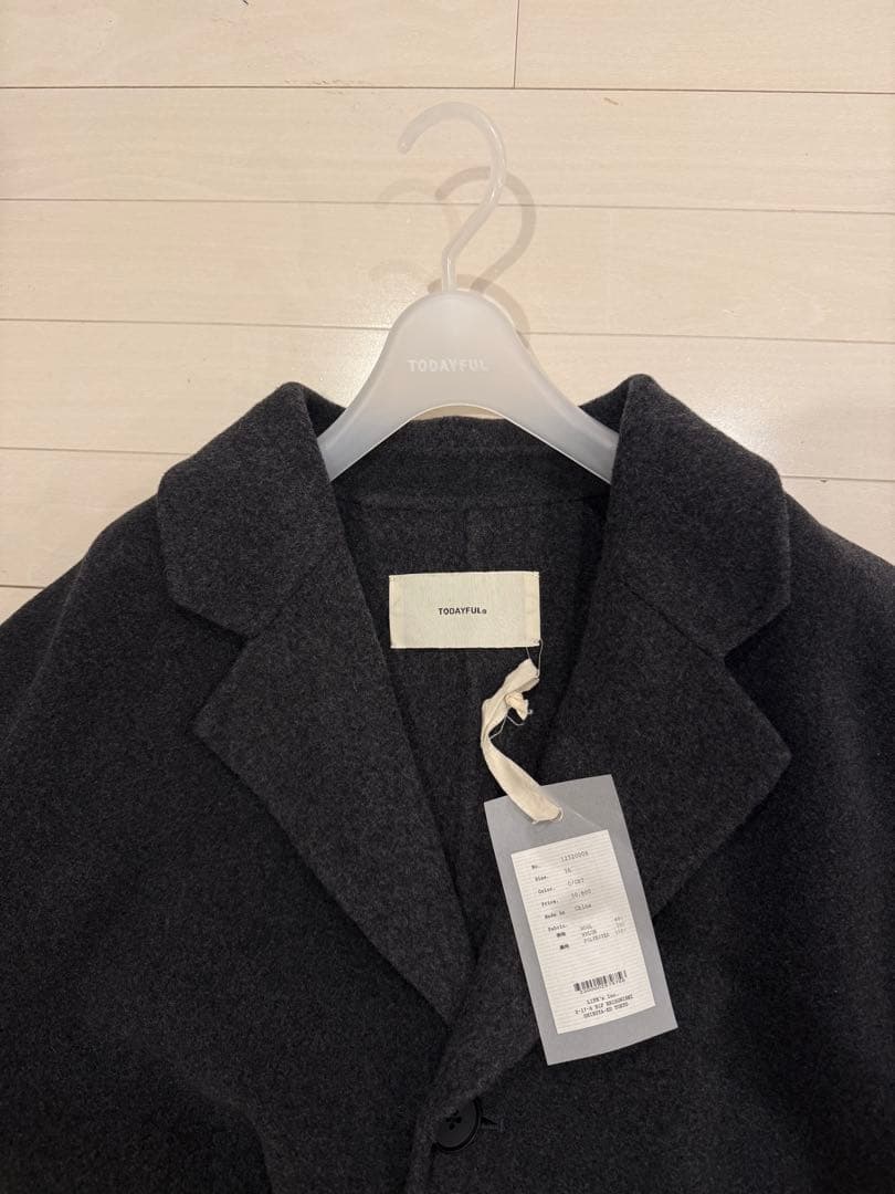 【Chrie】Todayful Wool Over Coat チャコール