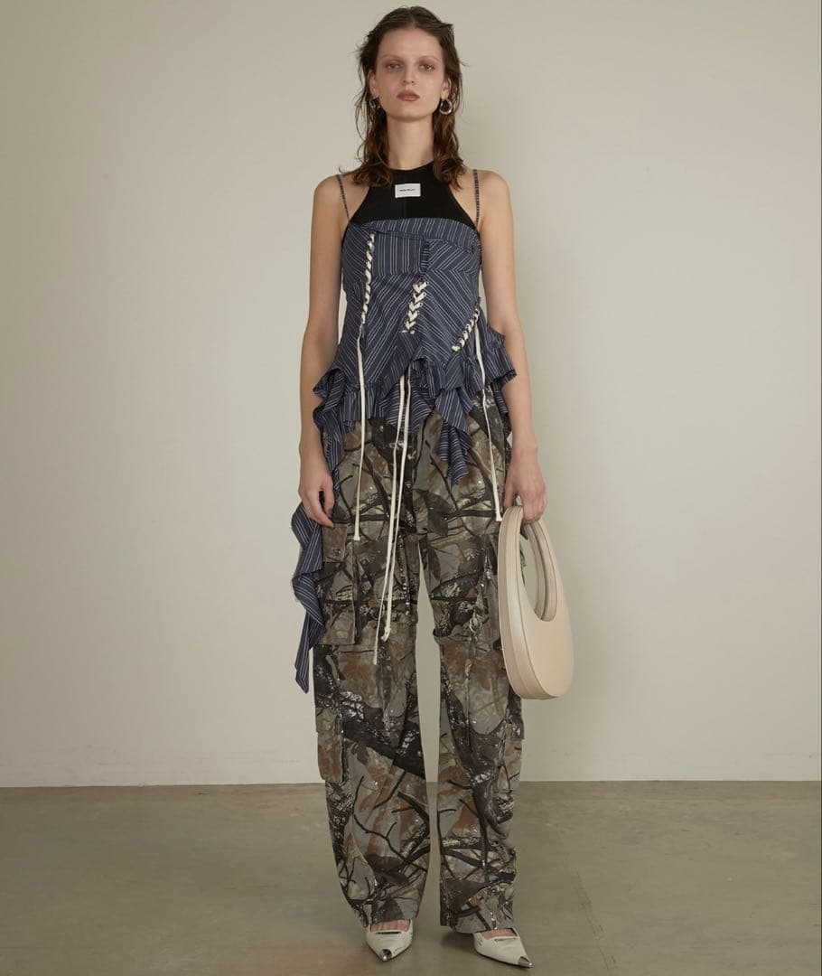 PRANK PROJECT ストライプ フリルビスチェ