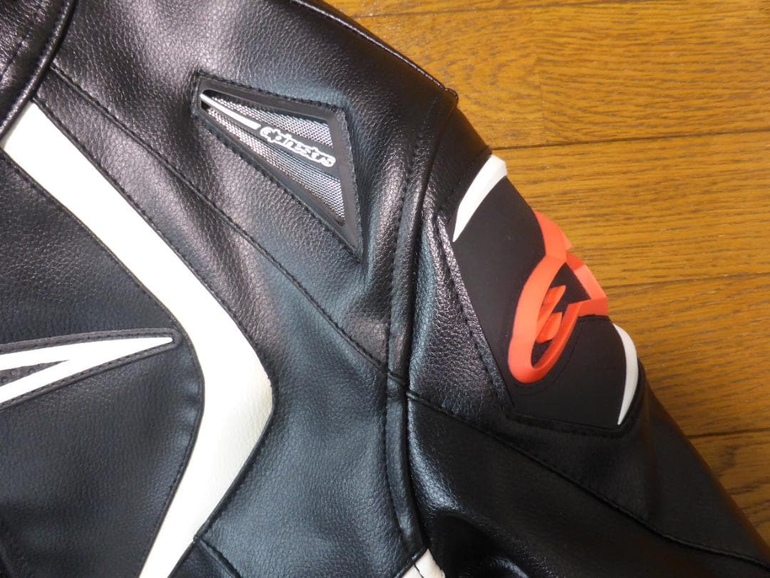 Alpinestars レザージャケット ブラック プロテクター付き PUレザー