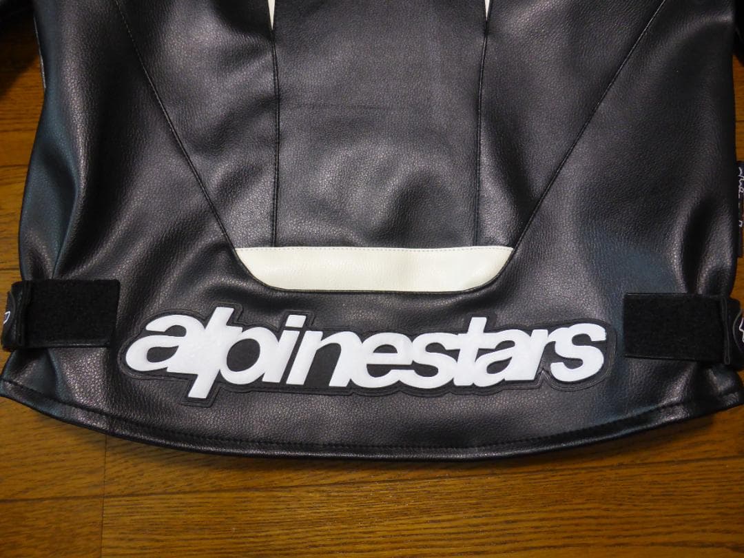 Alpinestars レザージャケット ブラック プロテクター付き PUレザー