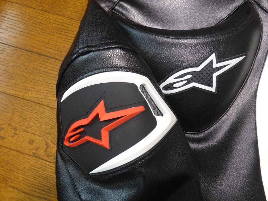 Alpinestars レザージャケット ブラック プロテクター付き PUレザー