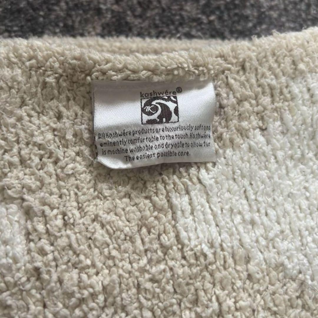 カシウェア ダマスク 毛布 ブランケット モルト×クリーム 大判