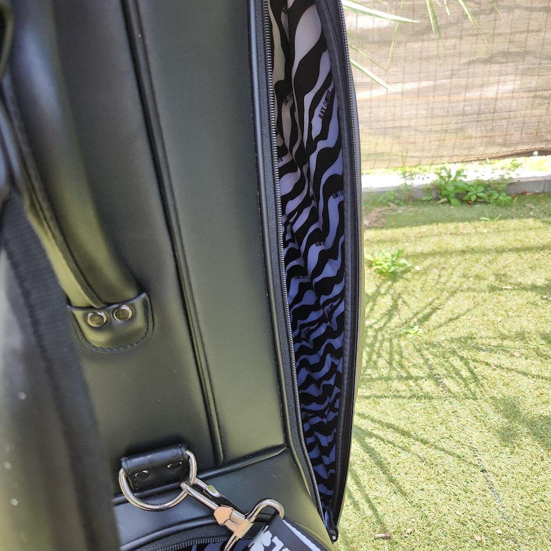 ゴルフキャディバッグ ブラック　BLACK CLOVER