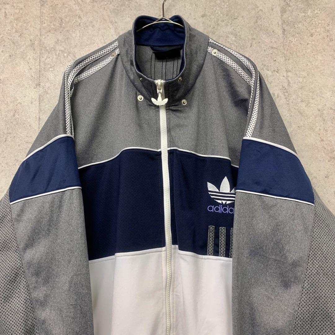 【レアXL☆EU輸入90s】アディダス トレフォイル両面刺繍トラックジャケット