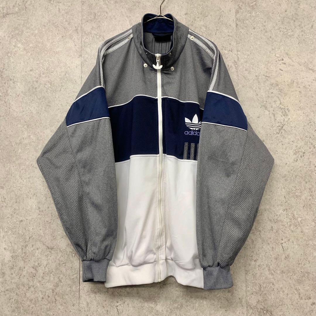 【レアXL☆EU輸入90s】アディダス トレフォイル両面刺繍トラックジャケット