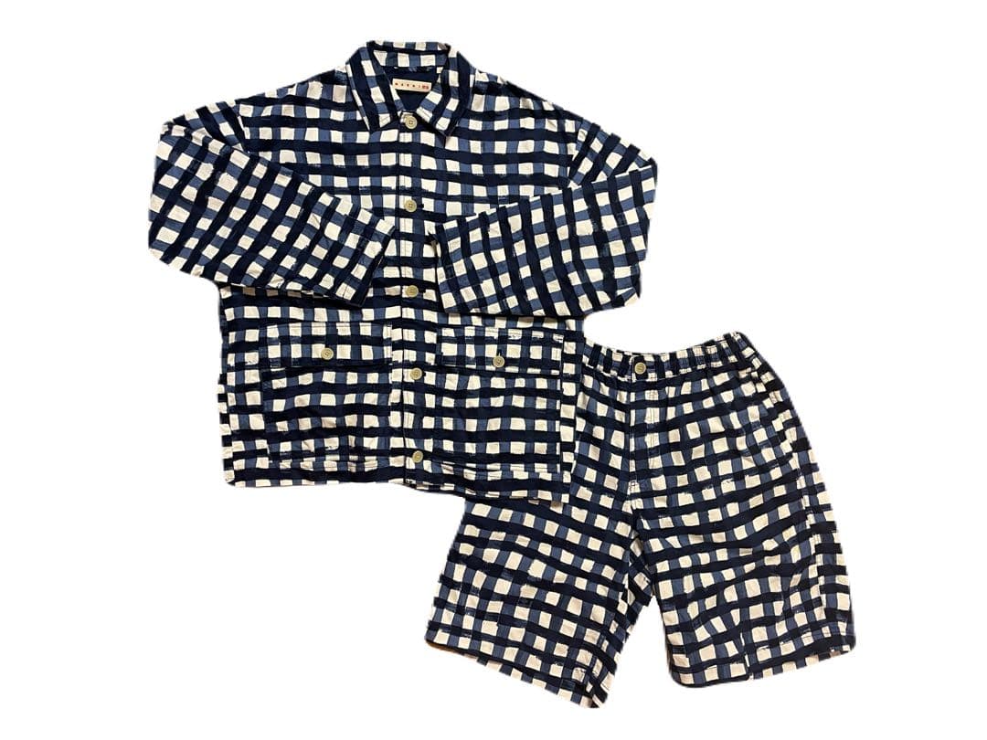 UNIQLO ユニクロ MARNI マルニ チェック セットアップ ブルー