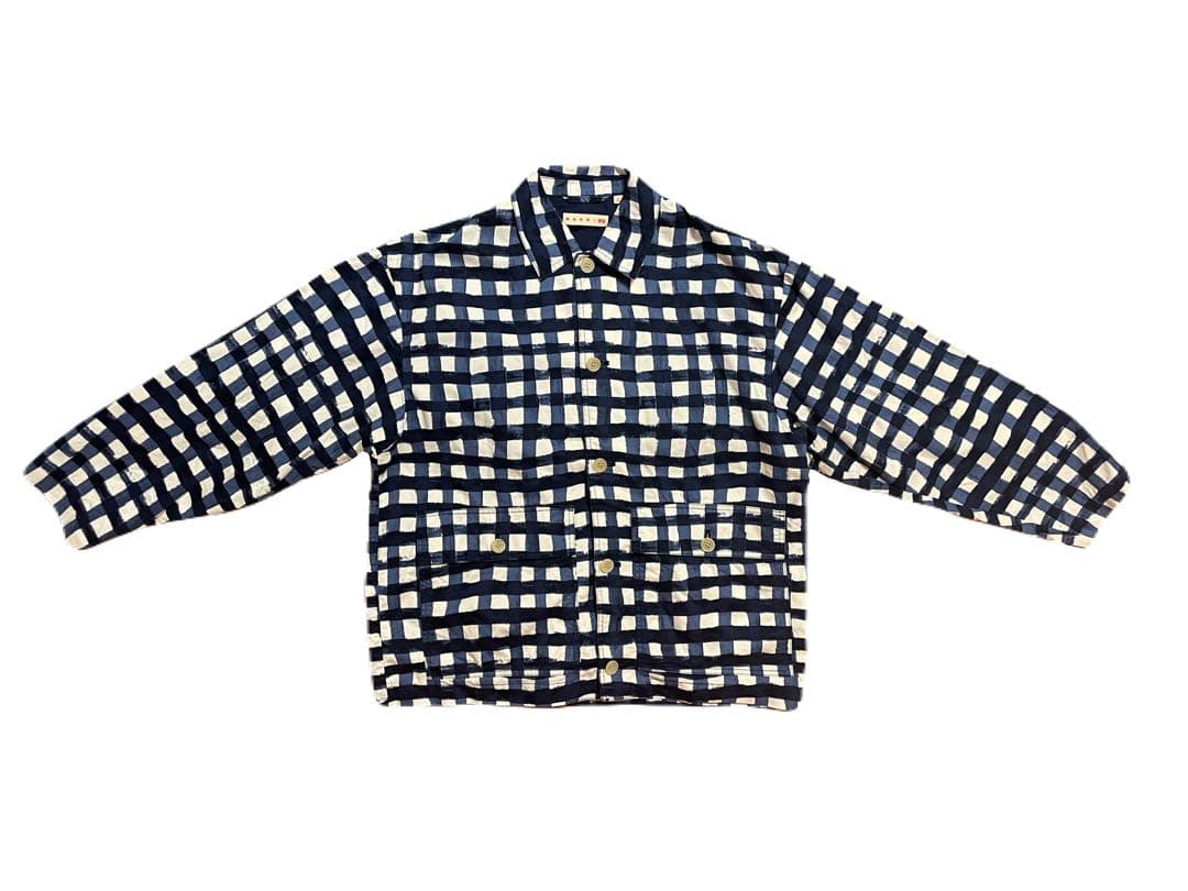 UNIQLO ユニクロ MARNI マルニ チェック セットアップ ブルー