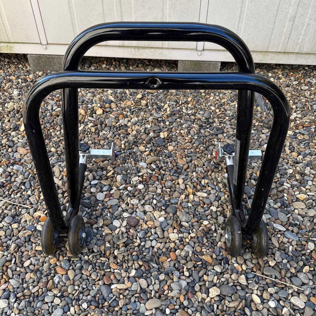 J•TRIP JT-125 BK メンテナンススタンド　ショートローラーV受け2