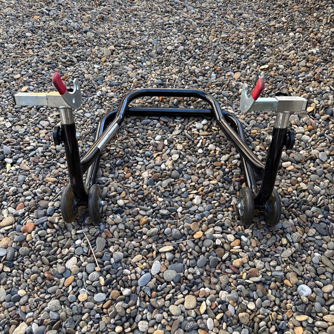 J•TRIP JT-125 BK メンテナンススタンド　ショートローラーV受け2