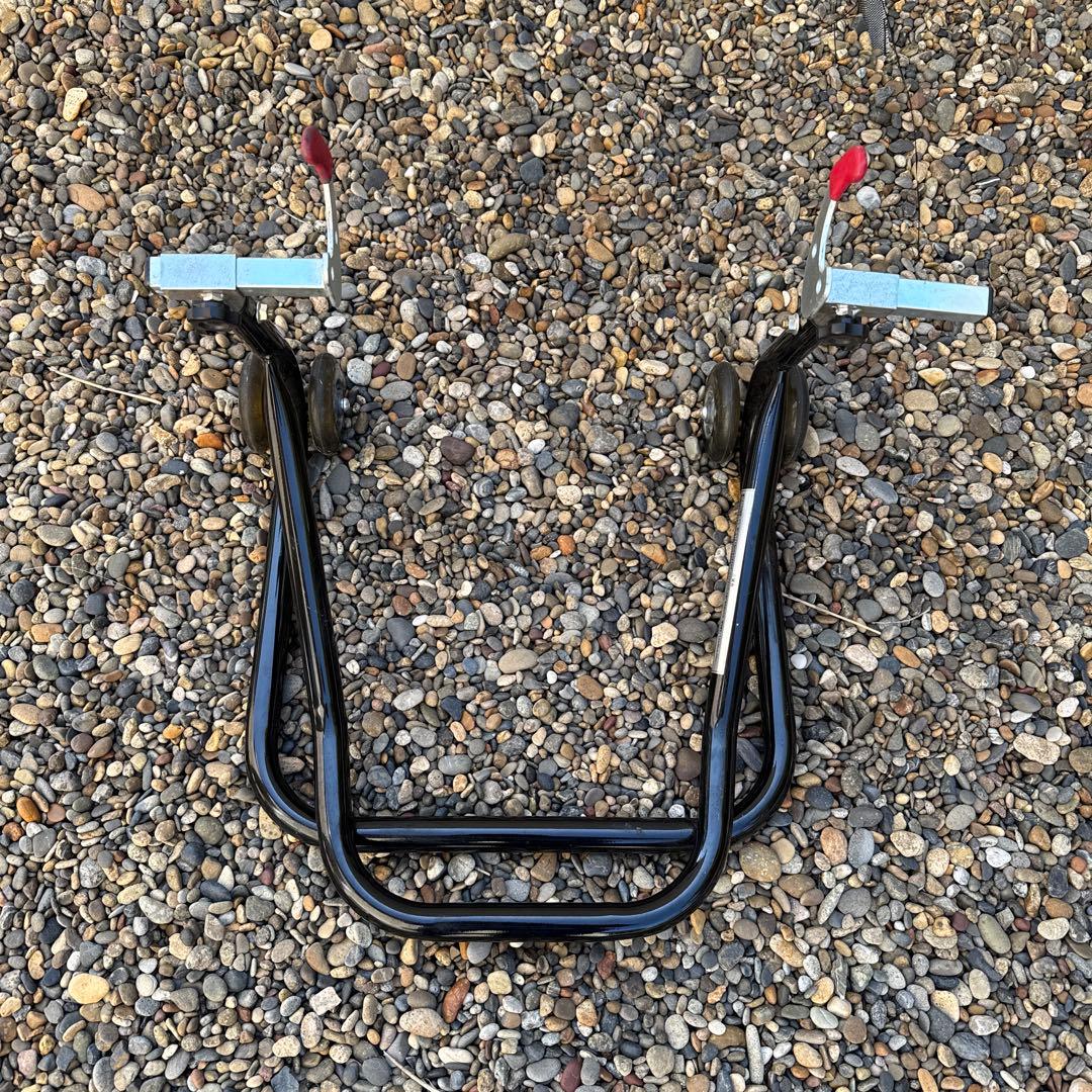 J•TRIP JT-125 BK メンテナンススタンド　ショートローラーV受け2