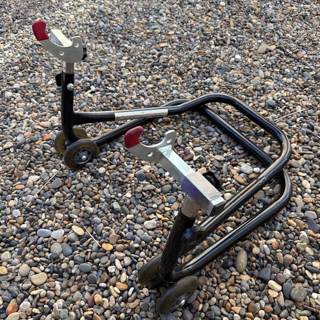 J•TRIP JT-125 BK メンテナンススタンド　ショートローラーV受け2