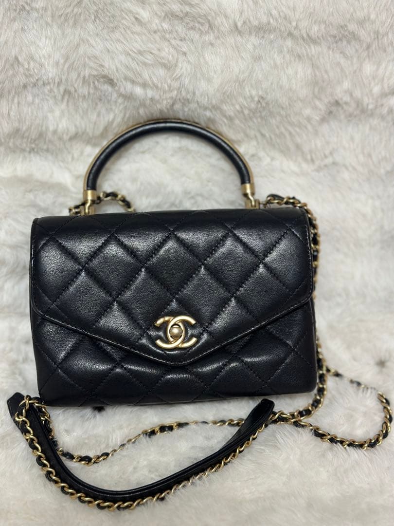 CHANEL シャネル ノベルティ ハンドショルダーバッグ 黑