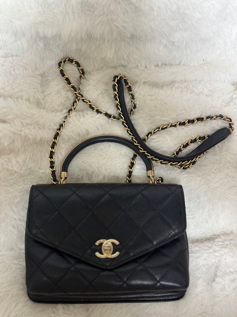 CHANEL シャネル ノベルティ ハンドショルダーバッグ 黑