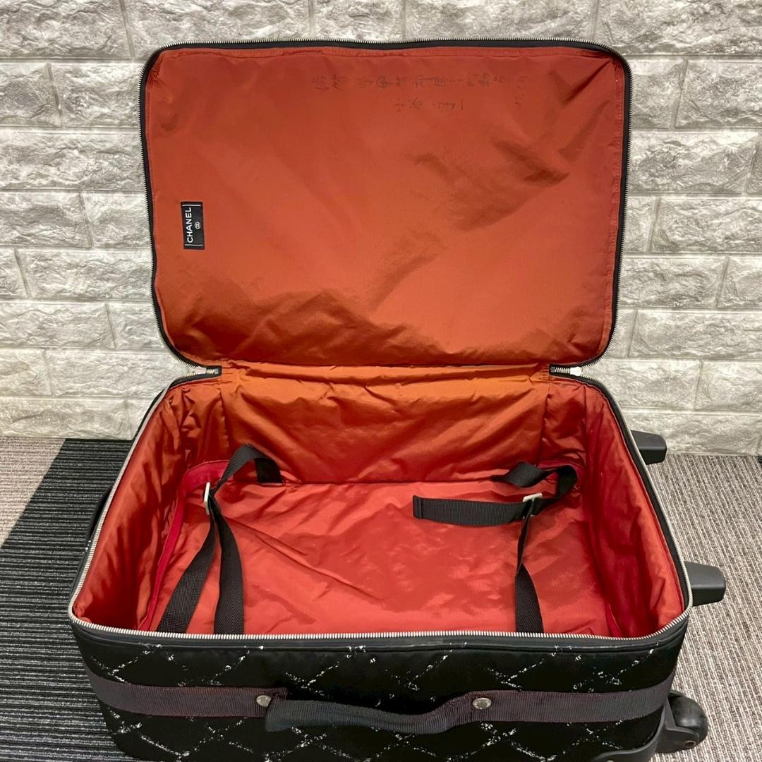 CHANEL　シャネル　旧トラベルライン　キャリーケース　２輪　ブラック