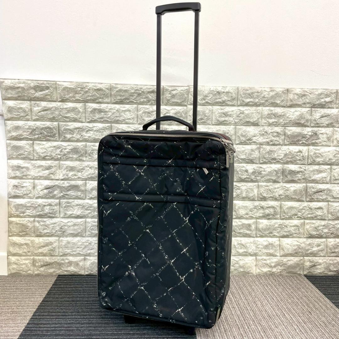 CHANEL　シャネル　旧トラベルライン　キャリーケース　２輪　ブラック