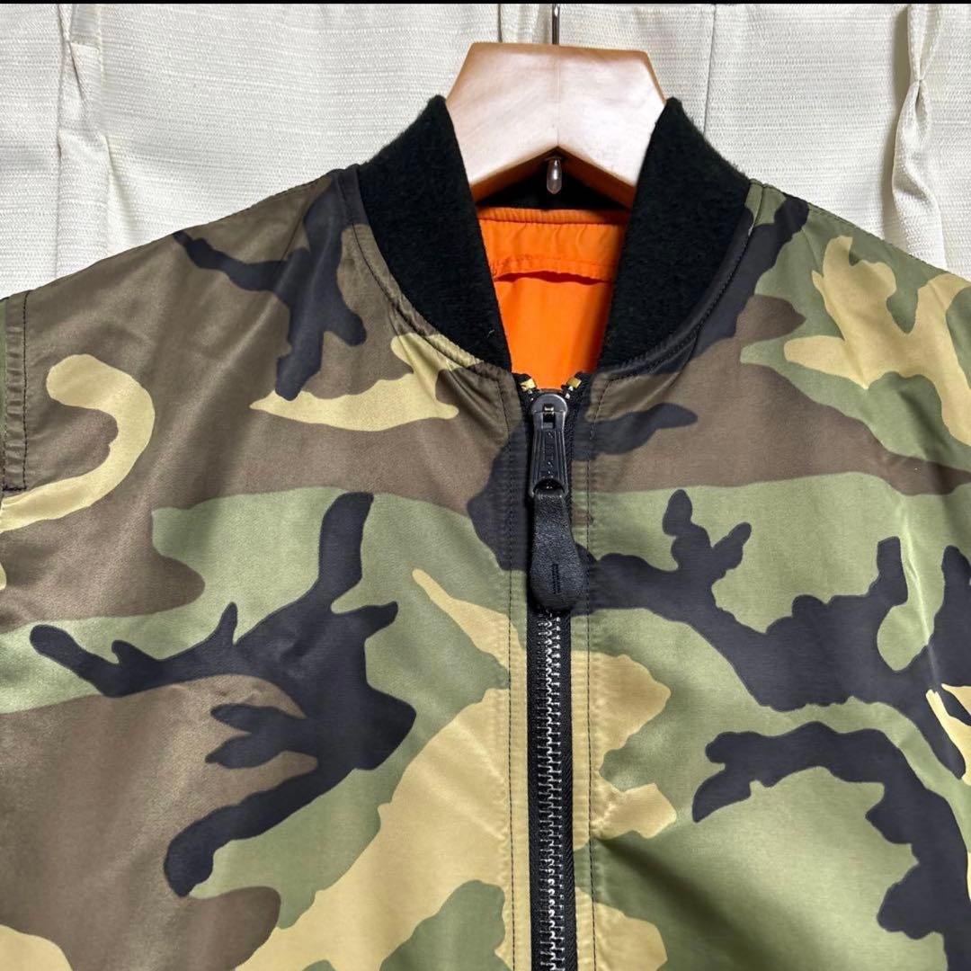 ALPHA INDUSTRIES 迷彩 MA-1ジャケット Lサイズ 専用