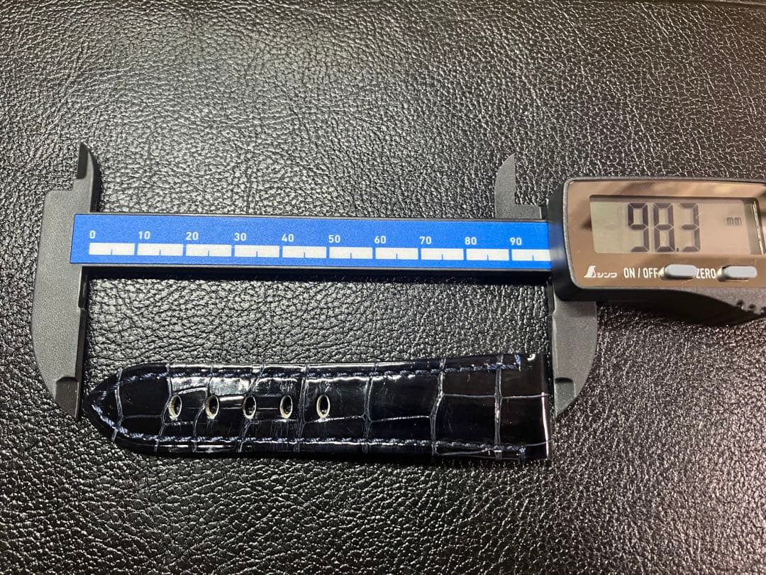 パネライ純正ストラップ 艶あり濃紺　シャイニーダークネイビー