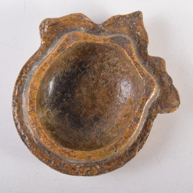 おーたぬフェスタ　茶道具　黄瀬戸　宝珠香合　時代箱　V　7206