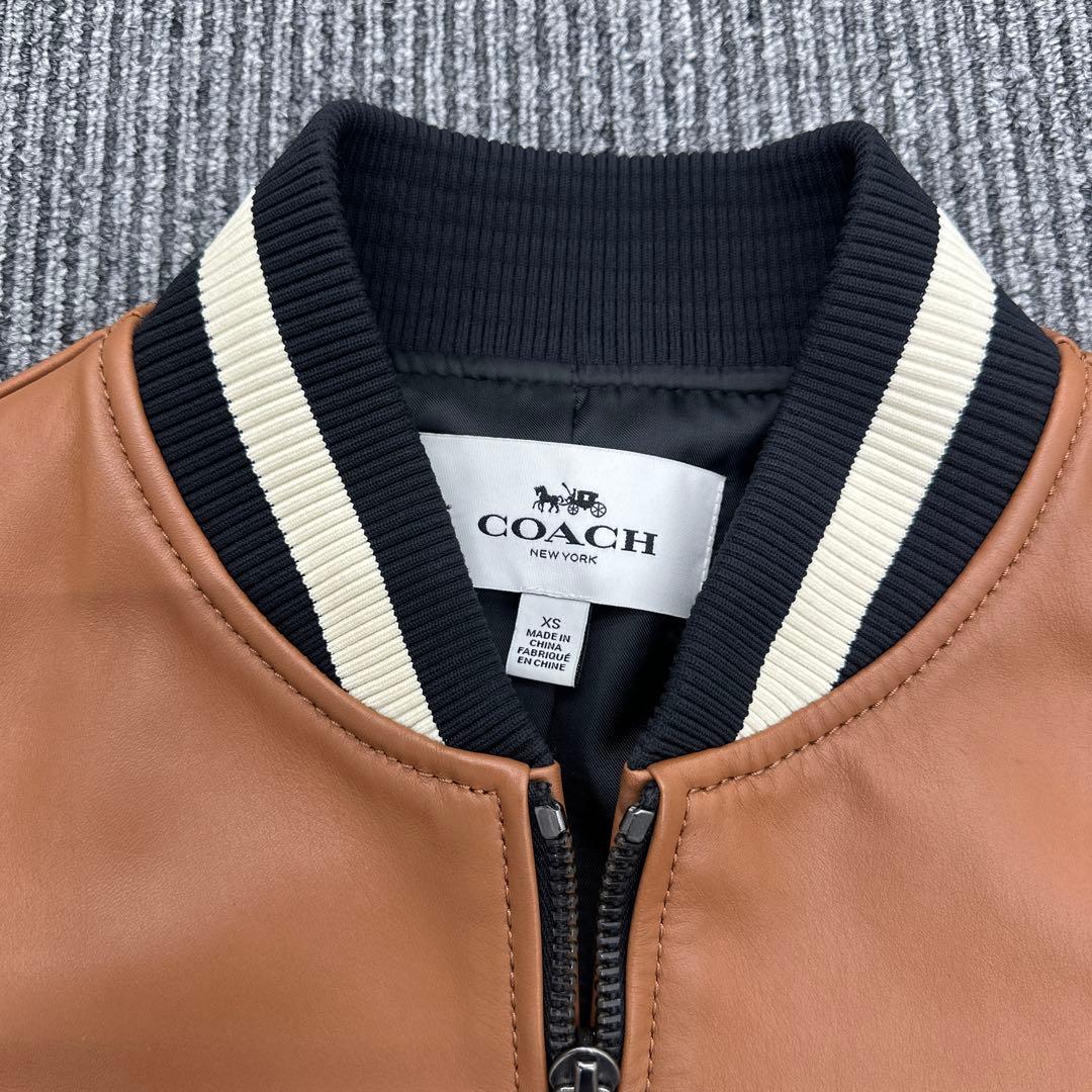 COACH スタジャン XS ブラウン・ブラック