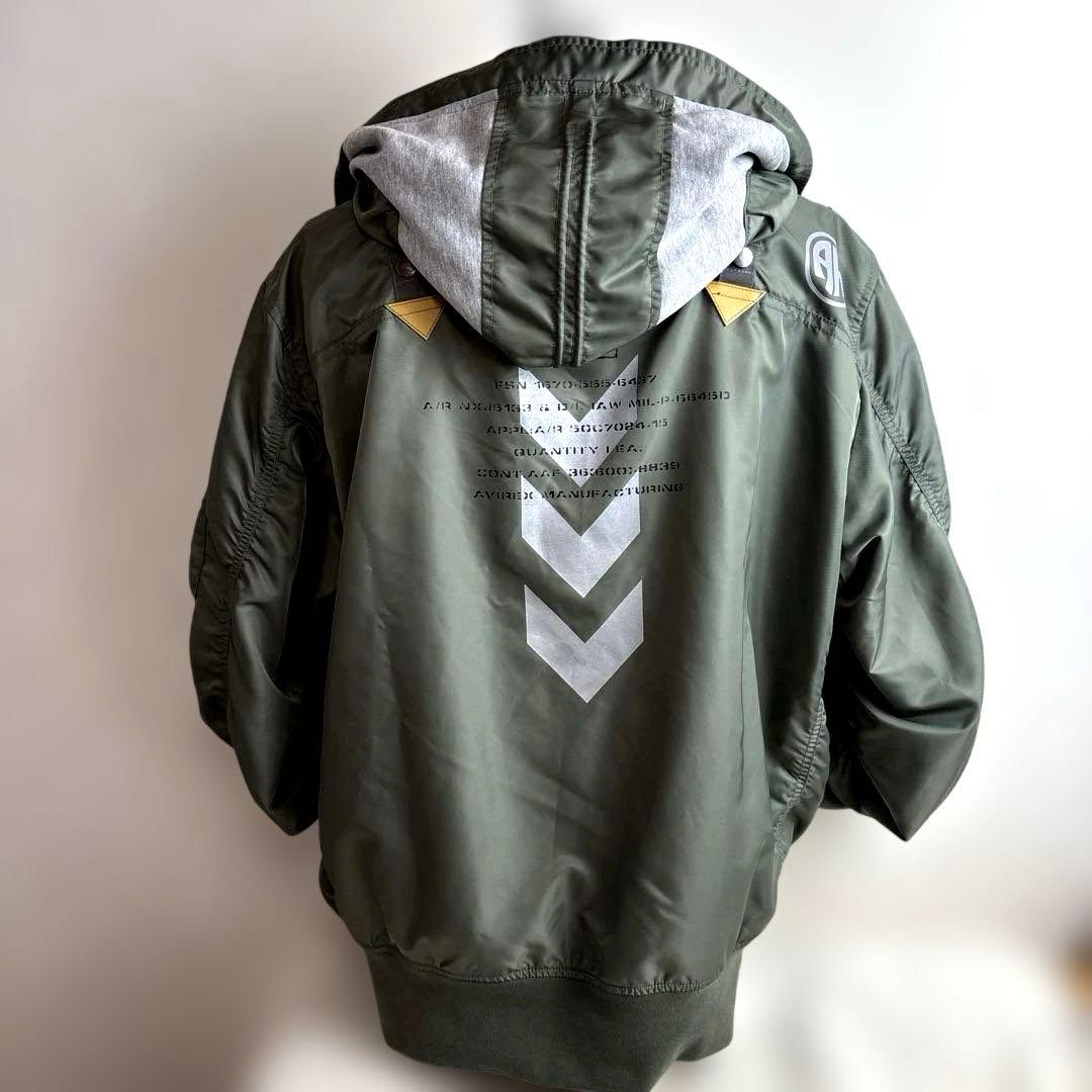 AVIREX LIGHT MA-1 REMODEL TACTICS 2XL 美品