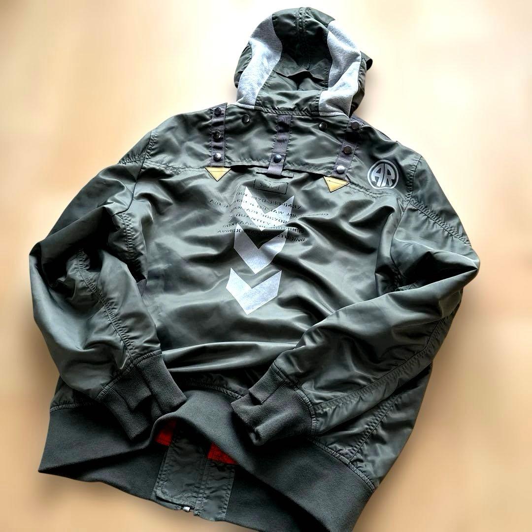 AVIREX LIGHT MA-1 REMODEL TACTICS 2XL 美品