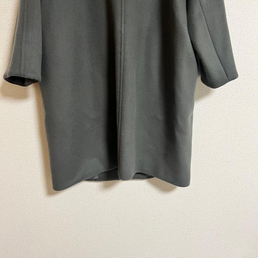 極美品✨SHIPS シップス グレー SUPER140 サイズ36 コート M