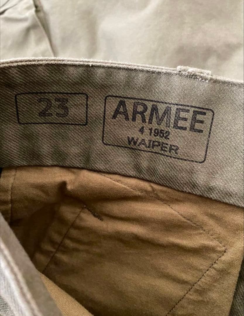 新品WAIPER.inc フランス軍 M-47 カーゴパンツ 前期型