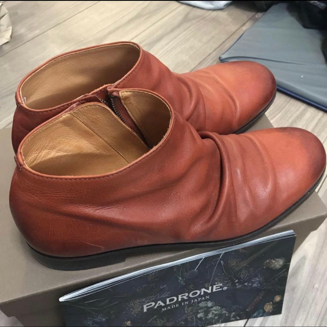 PADRONE パドローネ　キャメル　革靴　美品