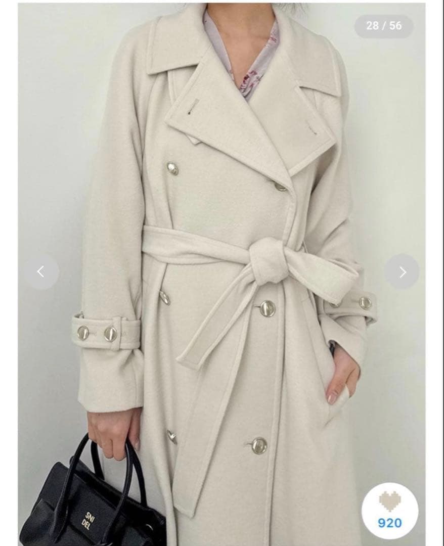 snidel ウールカシミヤスタンドカラーコート