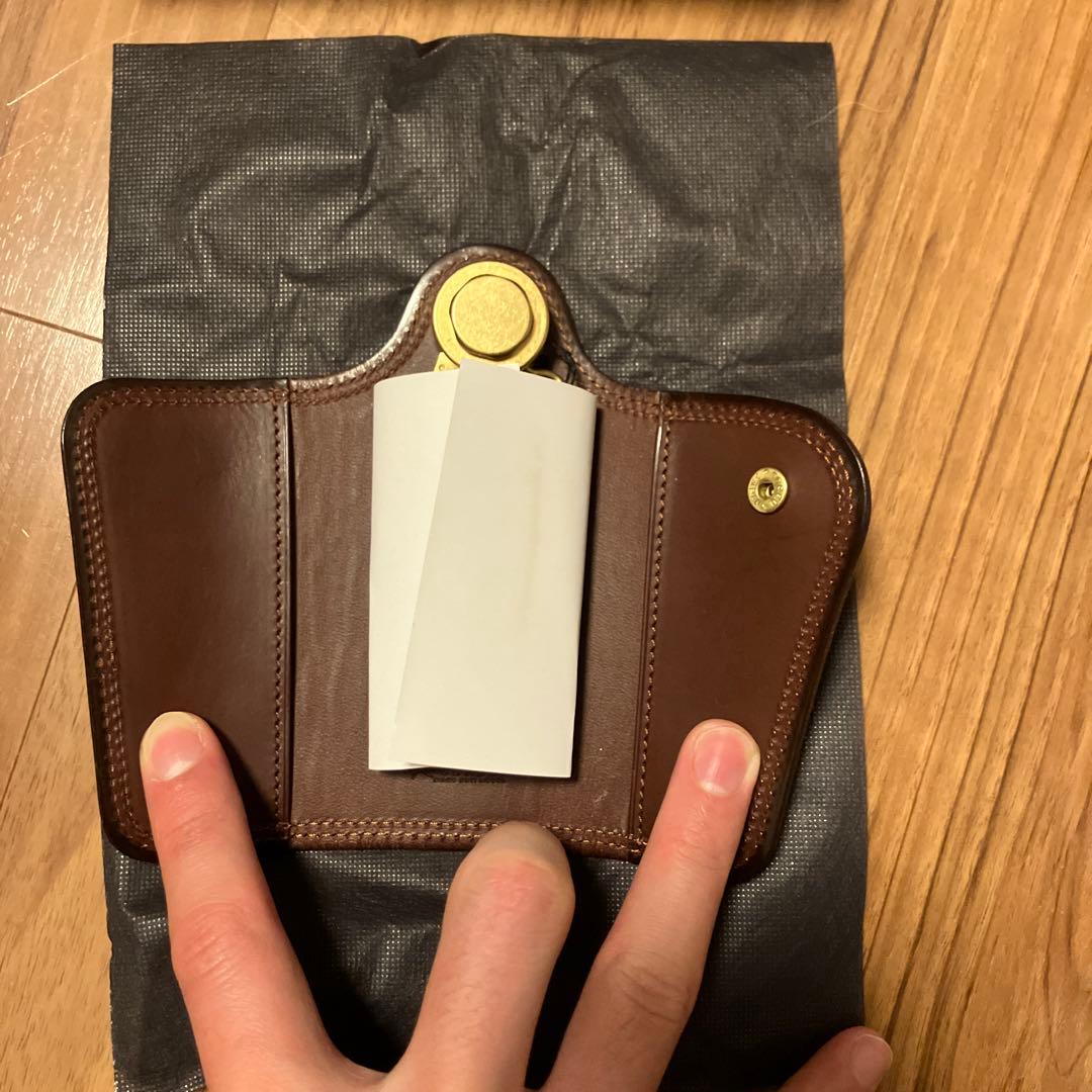CORBO. レザー キーケース ブラウン 箱付き
