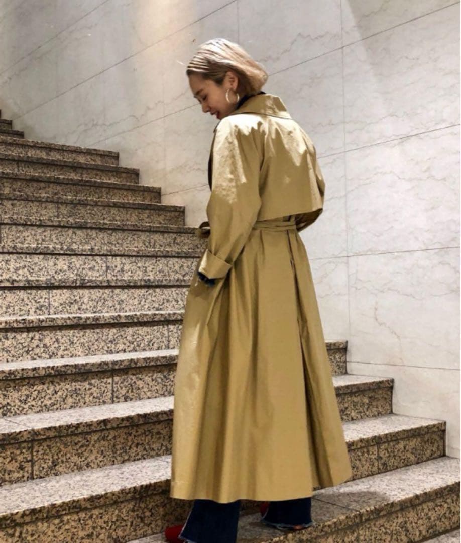 RayBEAMS ビームス　ビッグシルエットラップコート　トレンチコート