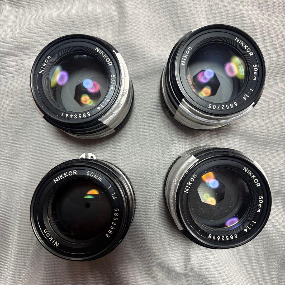 d*9様 NIKKOR 50mm f/1.4 単焦点　固定焦点？検査機付属の4本