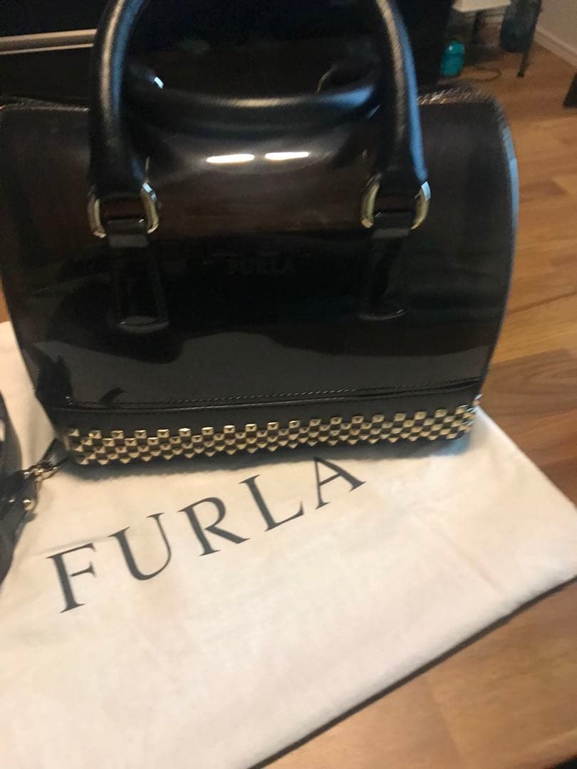 FURLA キャンディバッグ ストラップミニボストン