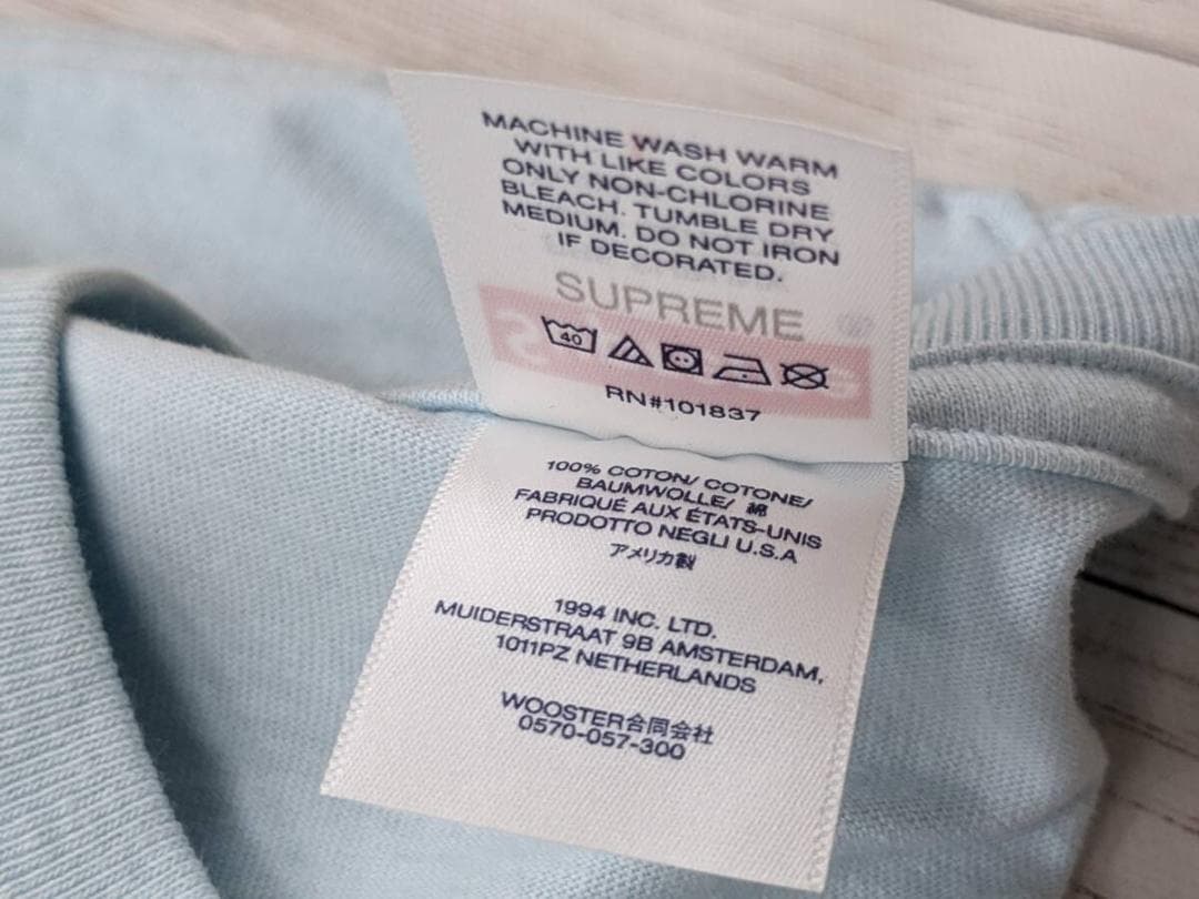 シュプリーム/半袖Tシャツ/ビッグロゴ/バック英字ロゴ/SIZE L