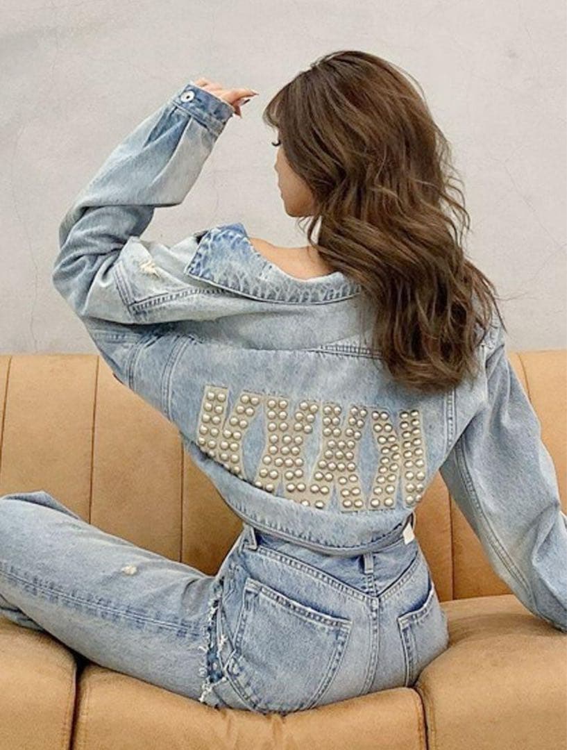 KODA KUMI × GYDA オフショルダー デニムジャケット