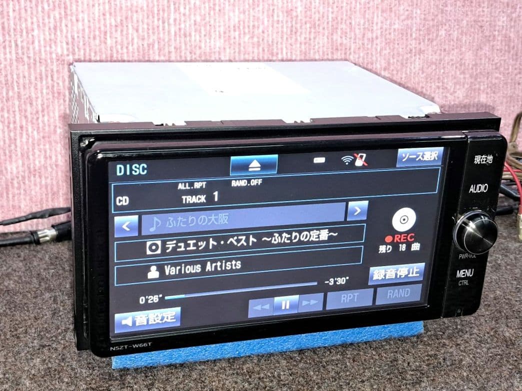 ★トヨタ純正 NSZT-W66T BT対応・DVD再生・地デジTV装備★動作良好