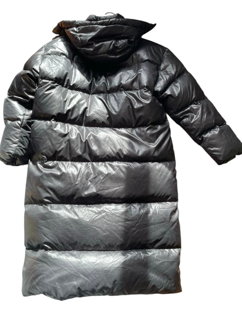 美品　デサントスーパーロングダウンコート ベンチコート ブラックOサイズ