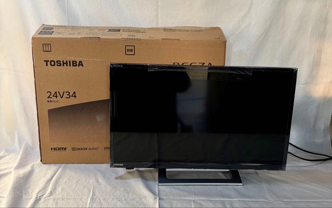 ③【動作品】東芝 24V34 24型 液晶テレビ 2022年　欠品あり