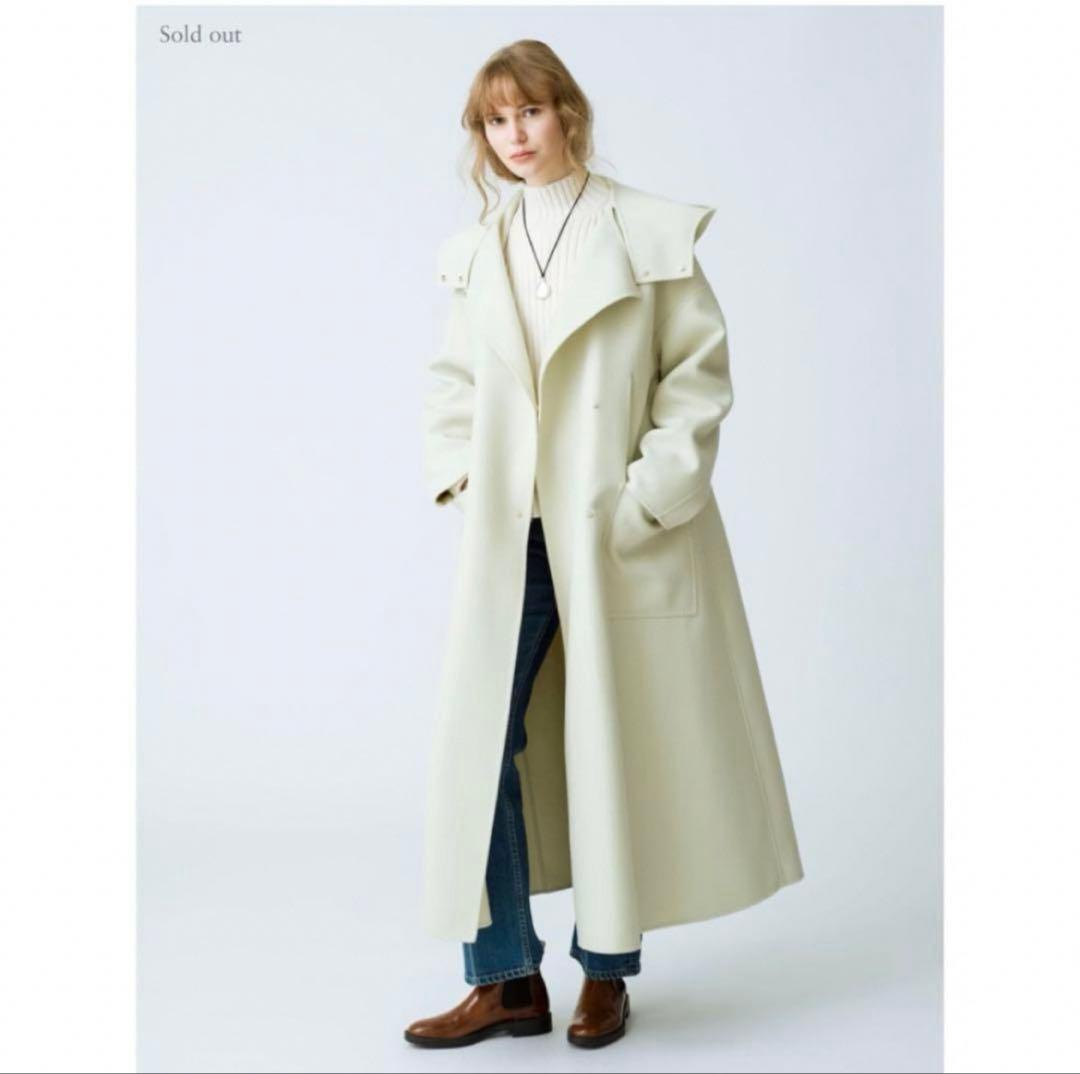 ebure エブール 別注 ロンハーマン コート ライトグリーン 36