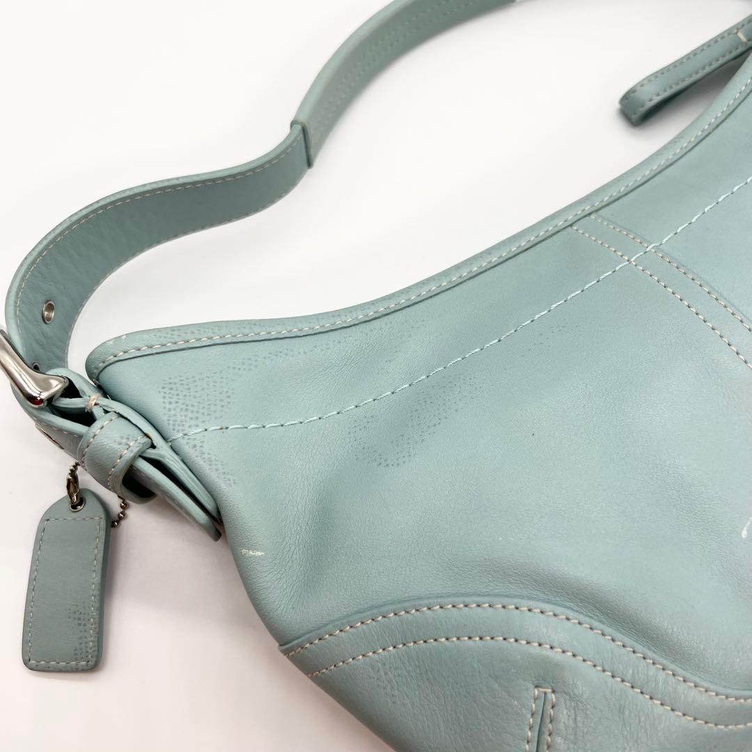 バッグ Coach 9541 Hobo Shoulder bag Blue Rare