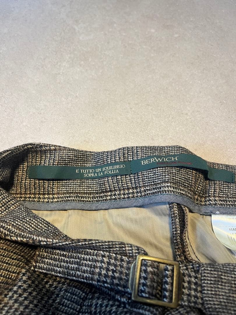 ベルウィッチ BERWICH ウールフランネルグレンチェックSCOTCH 46