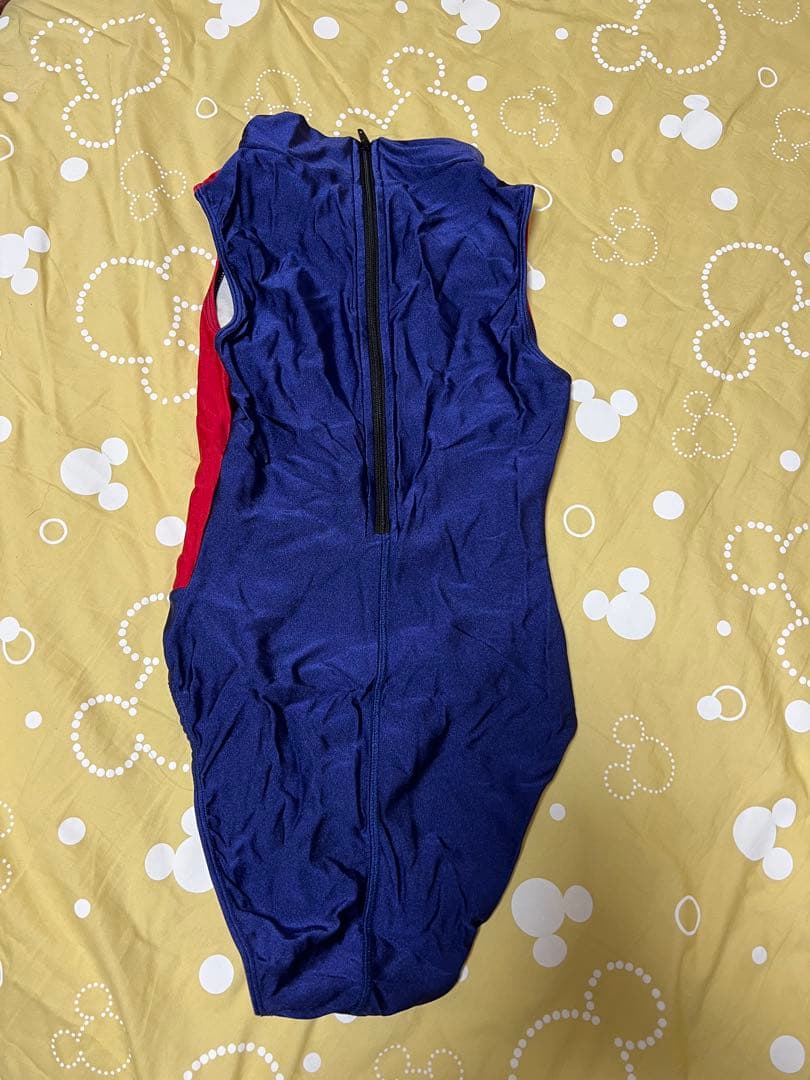 LEOHEX スポーツ用水着 Mサイズ 青/赤/白