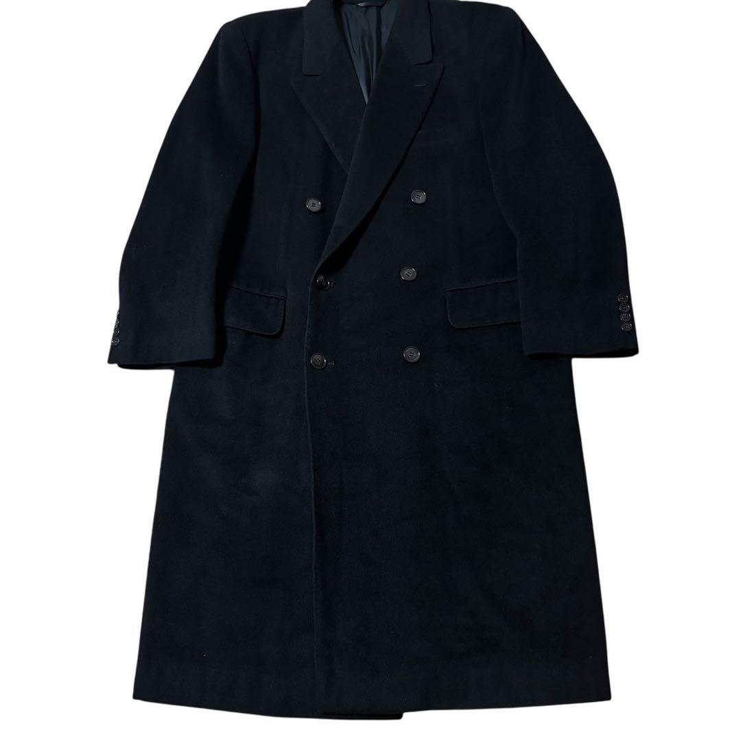 ジャケット・アウター vintage cashmere double chester coat BLK