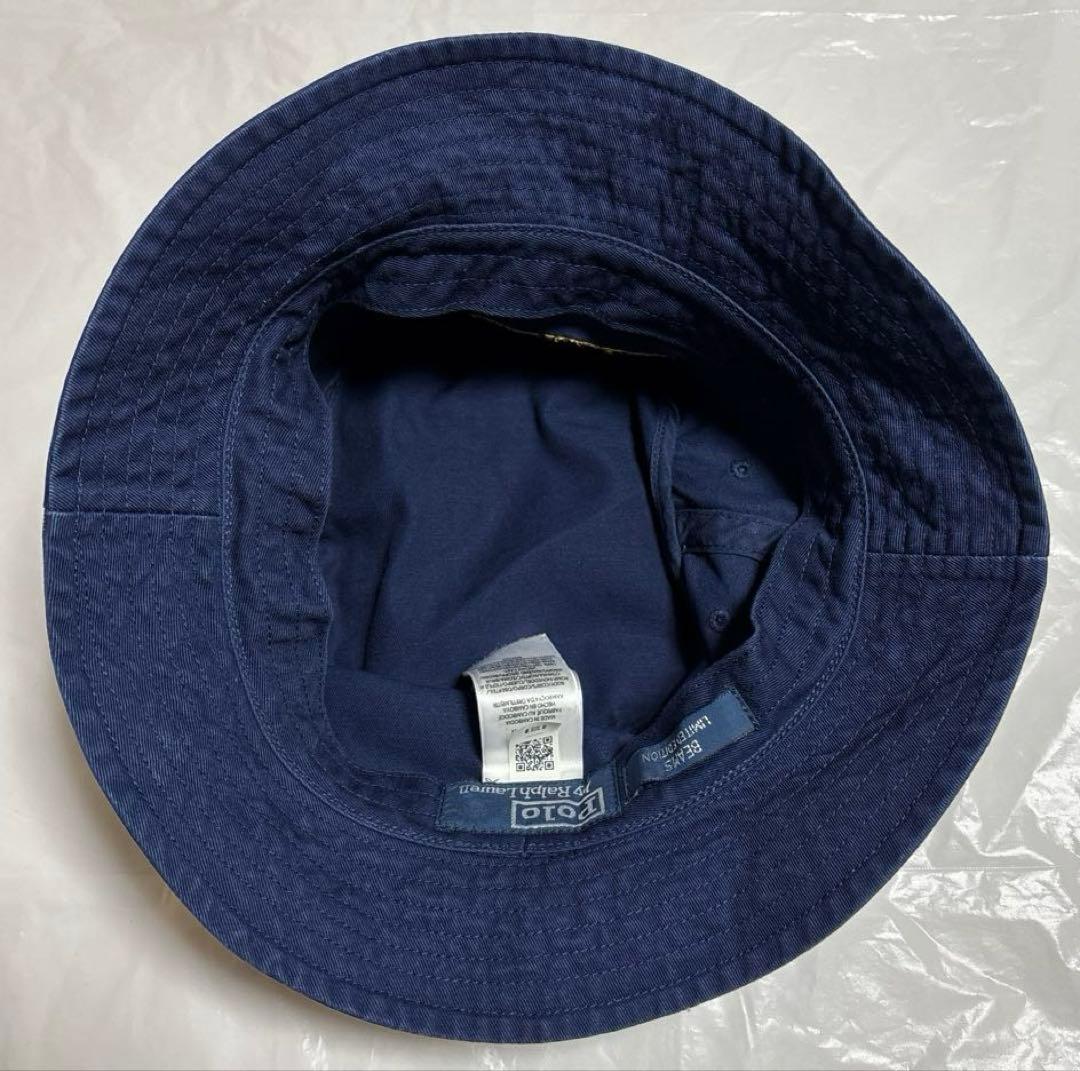 BEAMS POLO RALPH LAUREN バケットハット ネイビー 別注