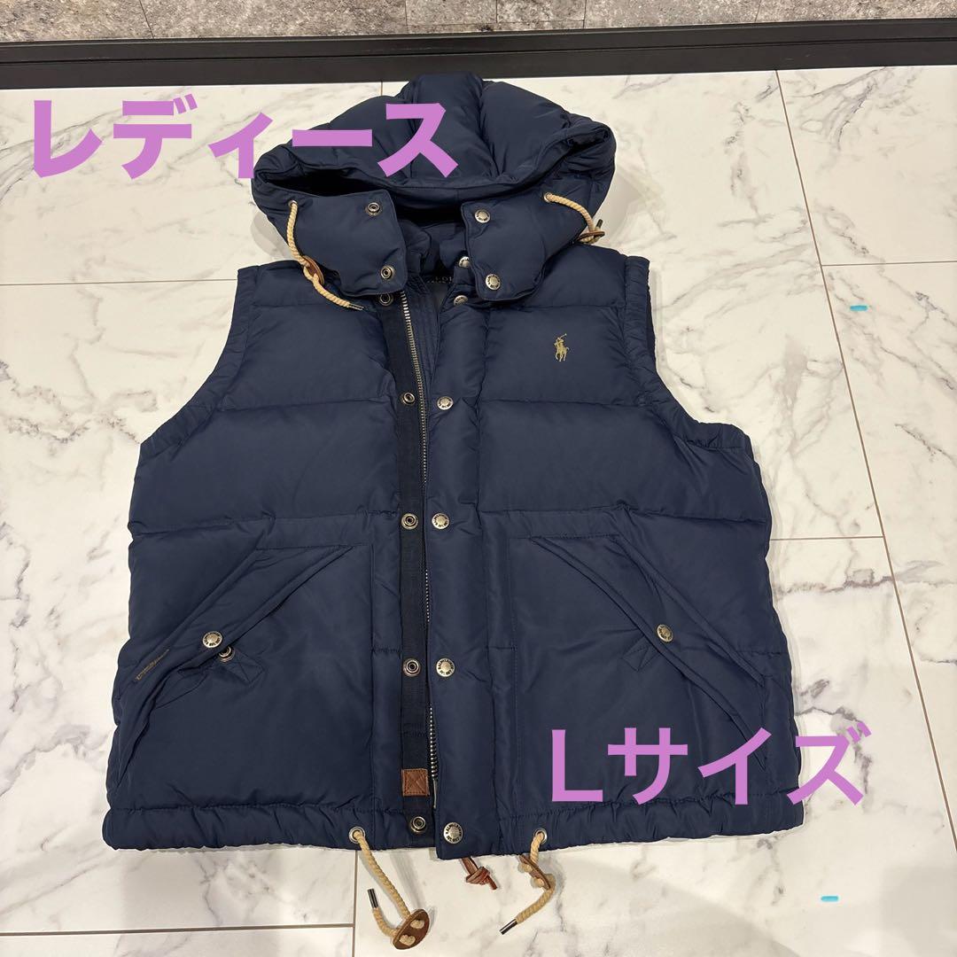 Ralph Lauren ラルフローレン　ネイビー ダウンベスト　Lサイズ