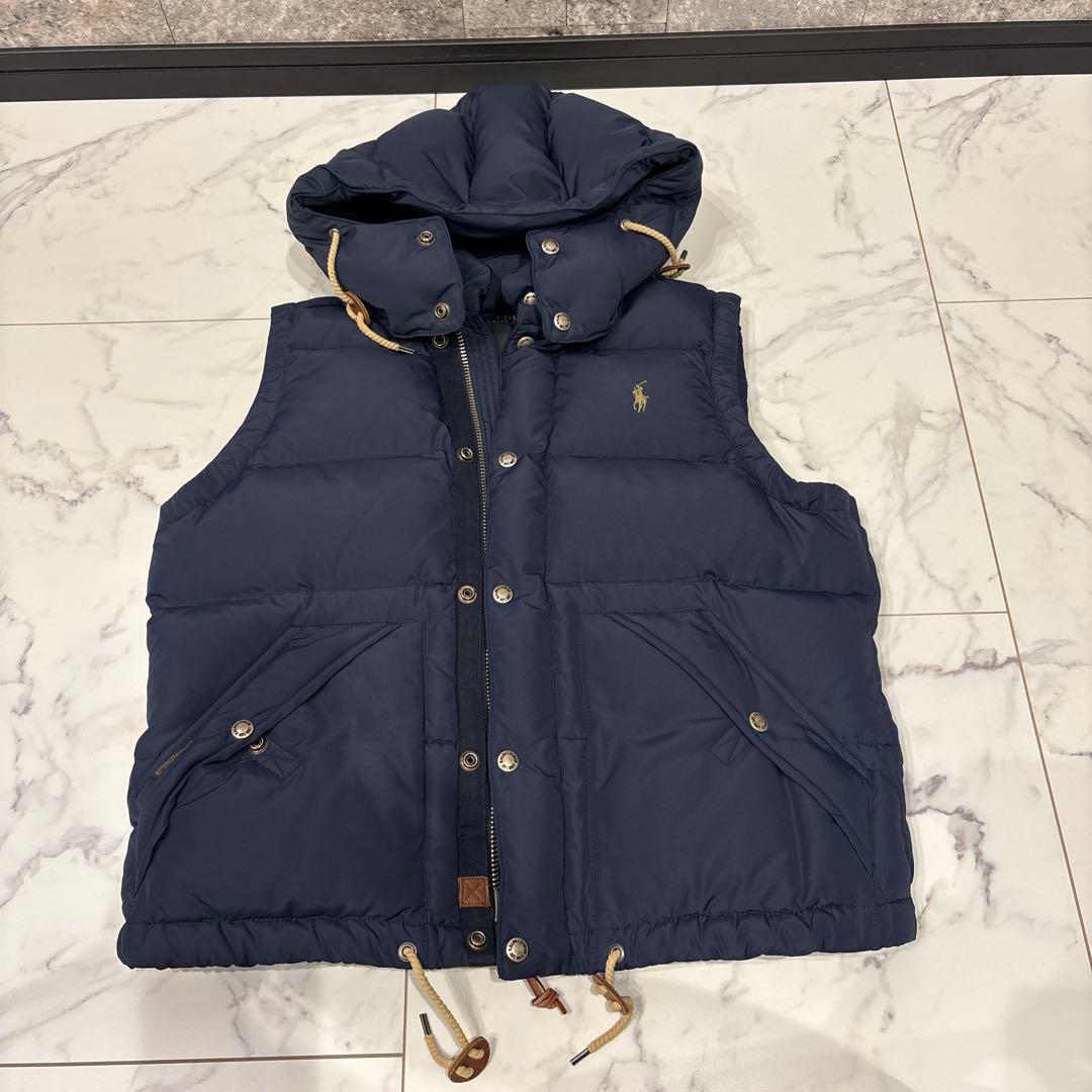Ralph Lauren ラルフローレン　ネイビー ダウンベスト　Lサイズ