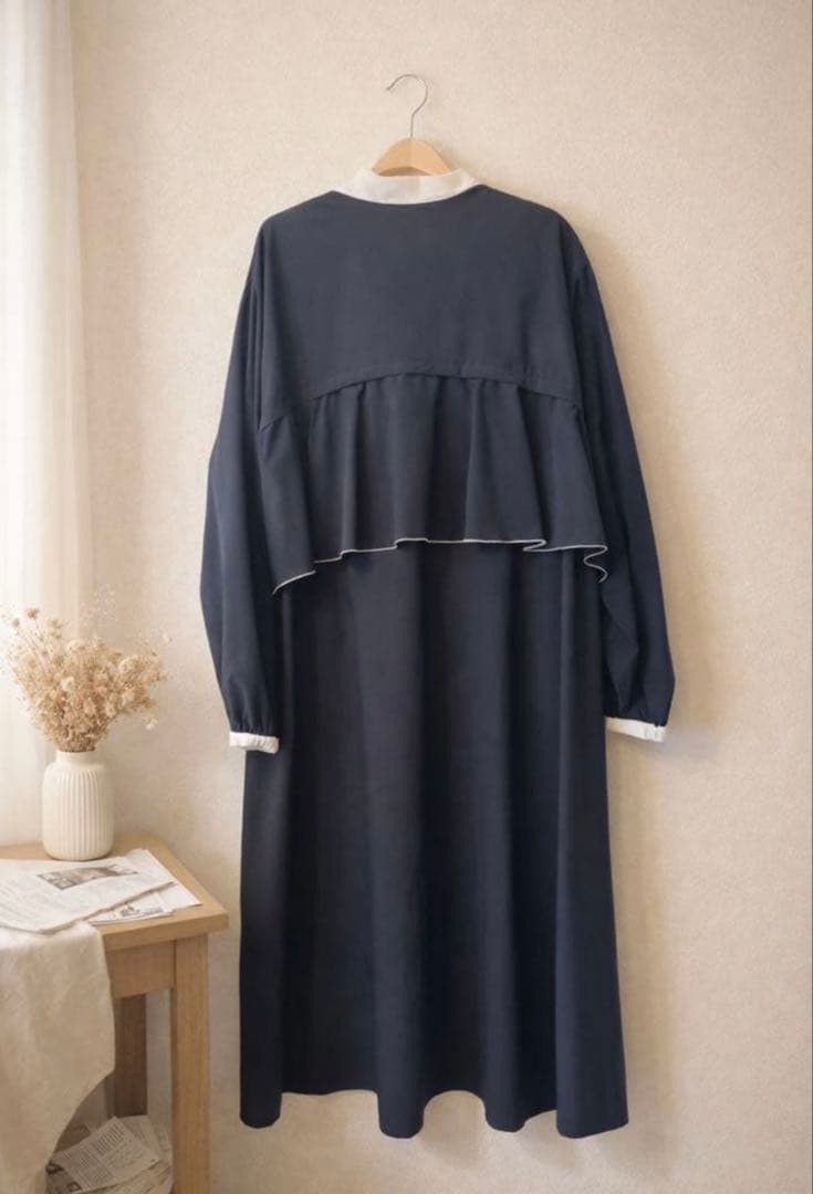 ☆専用☆UNITED ARROWS　パイピング バックラッフルフリル ワンピース