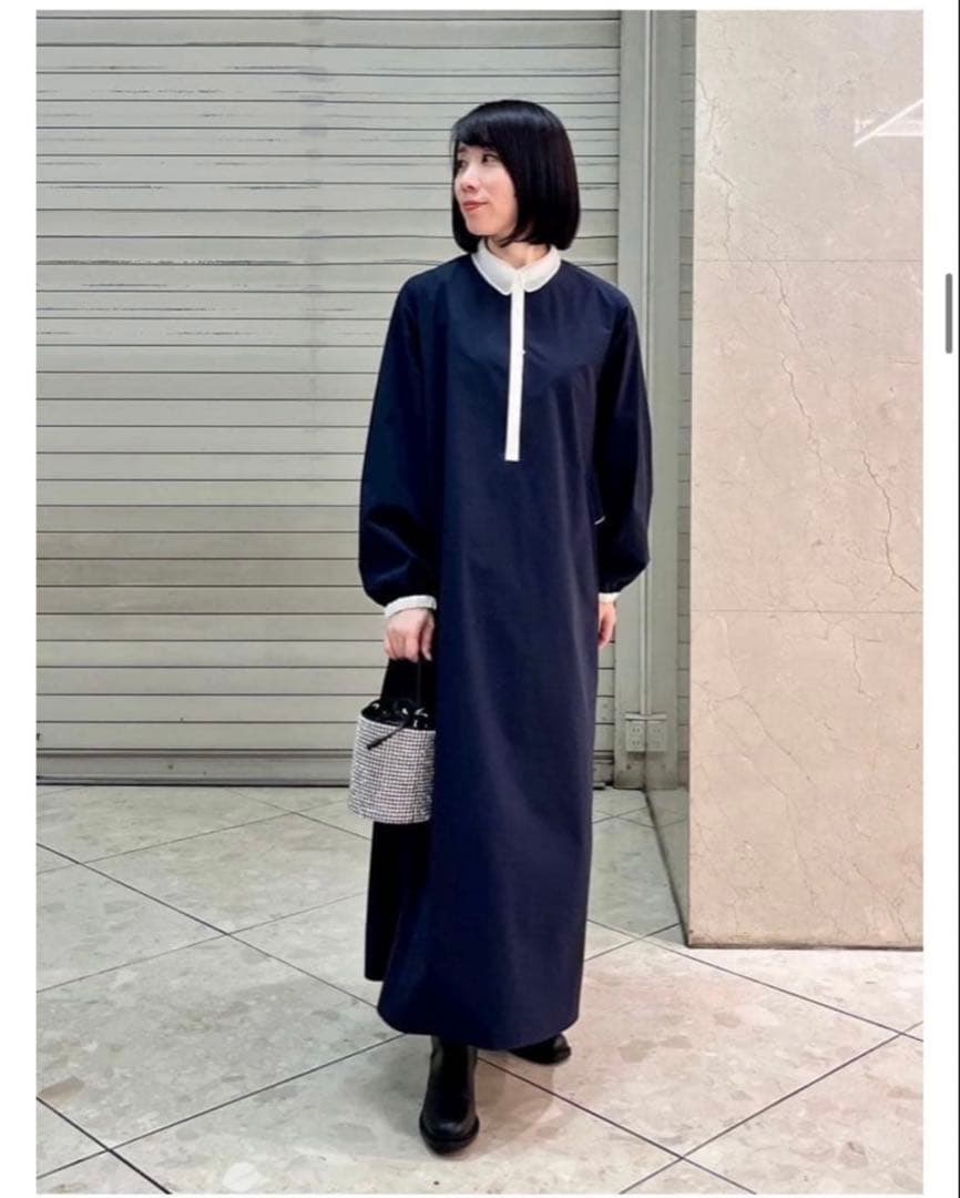 ☆専用☆UNITED ARROWS　パイピング バックラッフルフリル ワンピース